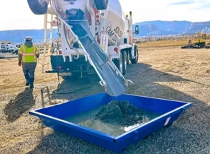 concrete washout pans